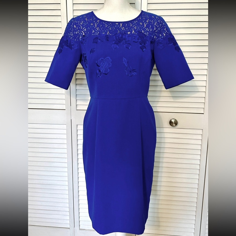 Antonio Melani Grady Pique Dress, size 6, blue